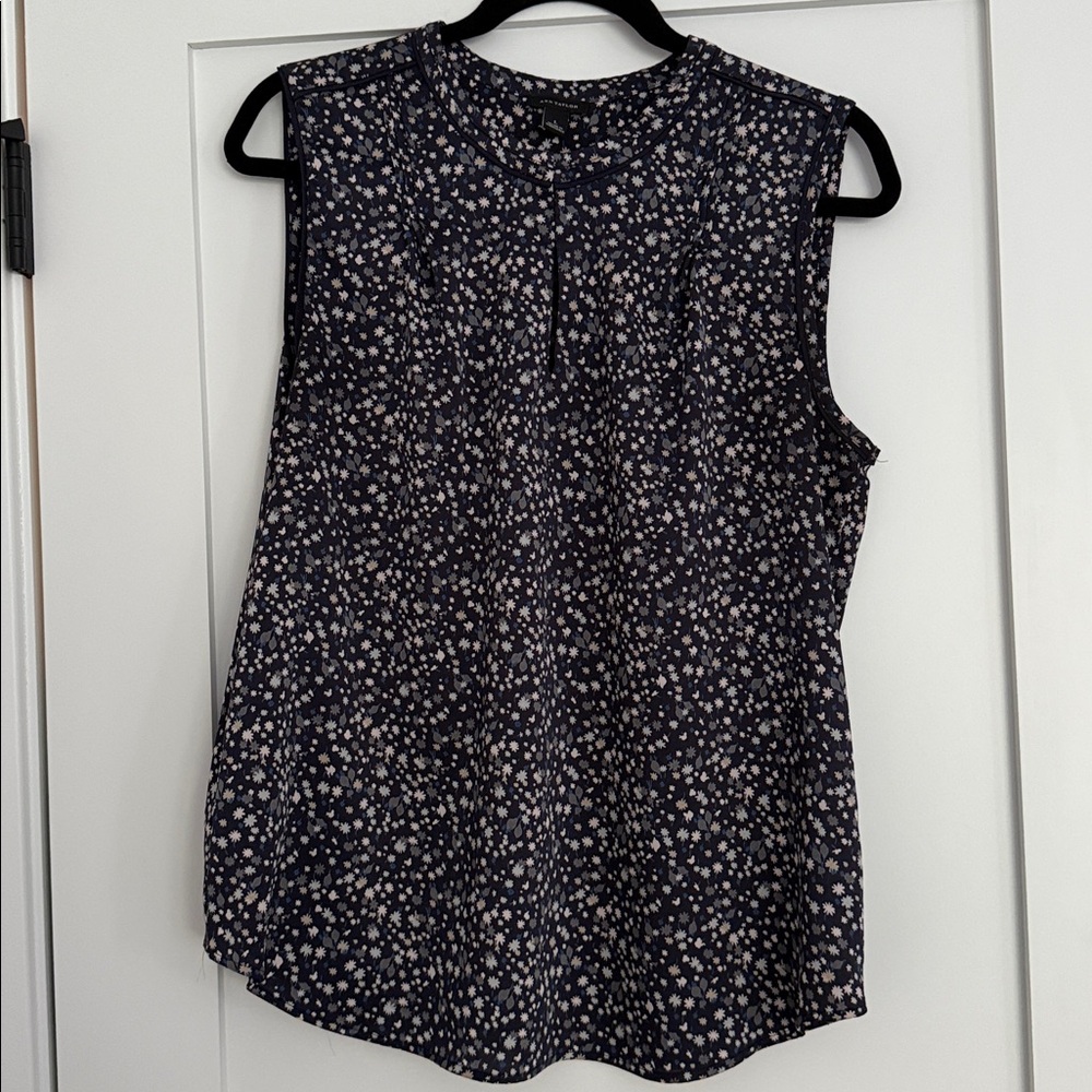 Ann Taylor Midnight Floral Top